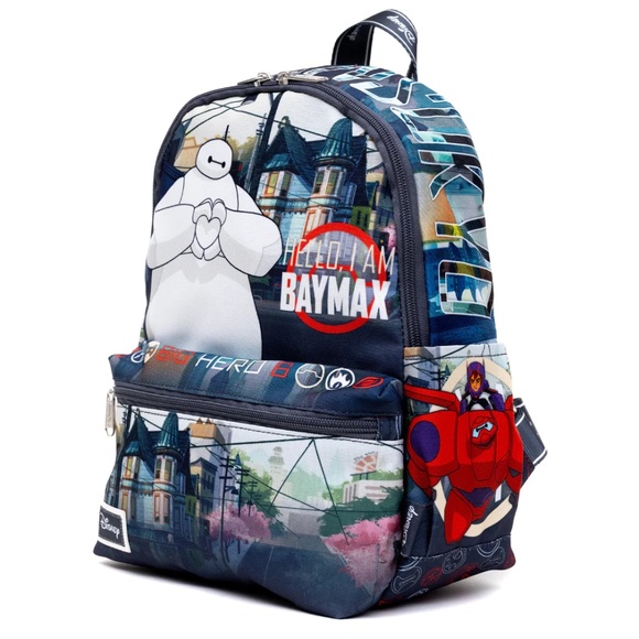 WondaPop x Disney's Big Hero 6 Nylon Adjustable Straps Everyday Mini Backpack - Picture 4 of 4
